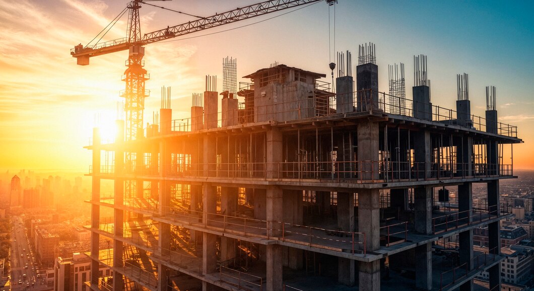 construction-site-sunset
