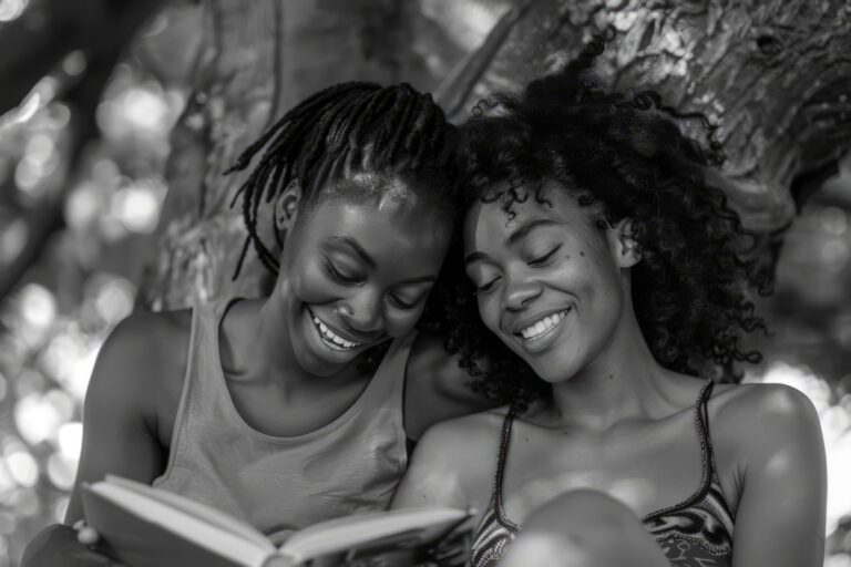 black-white-portrait-friends