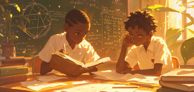 cartoon-students-math-class