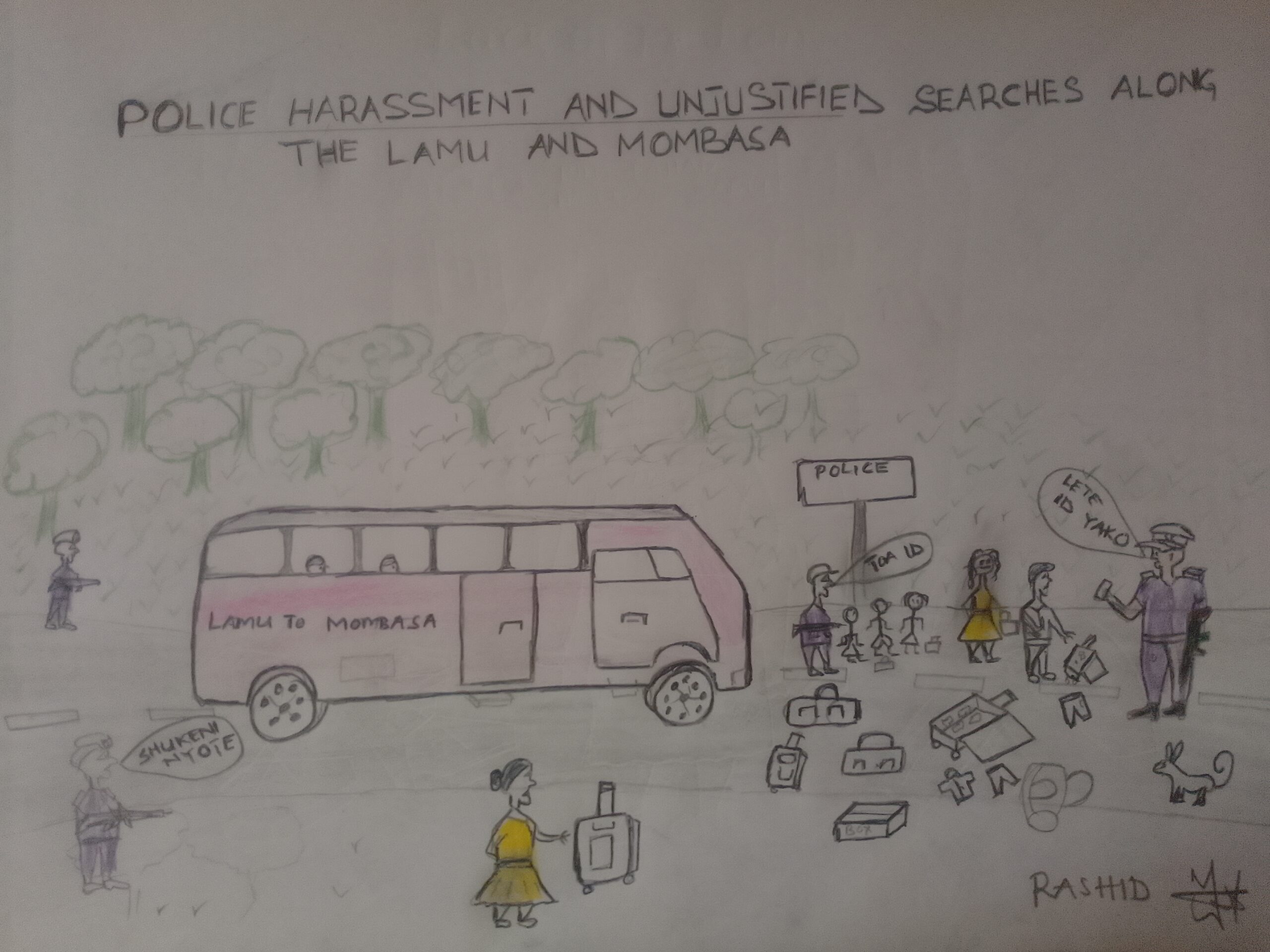 Rashid Aboud - Police Harassment and Unjustified Searches Along Lamu To Mombasa Road