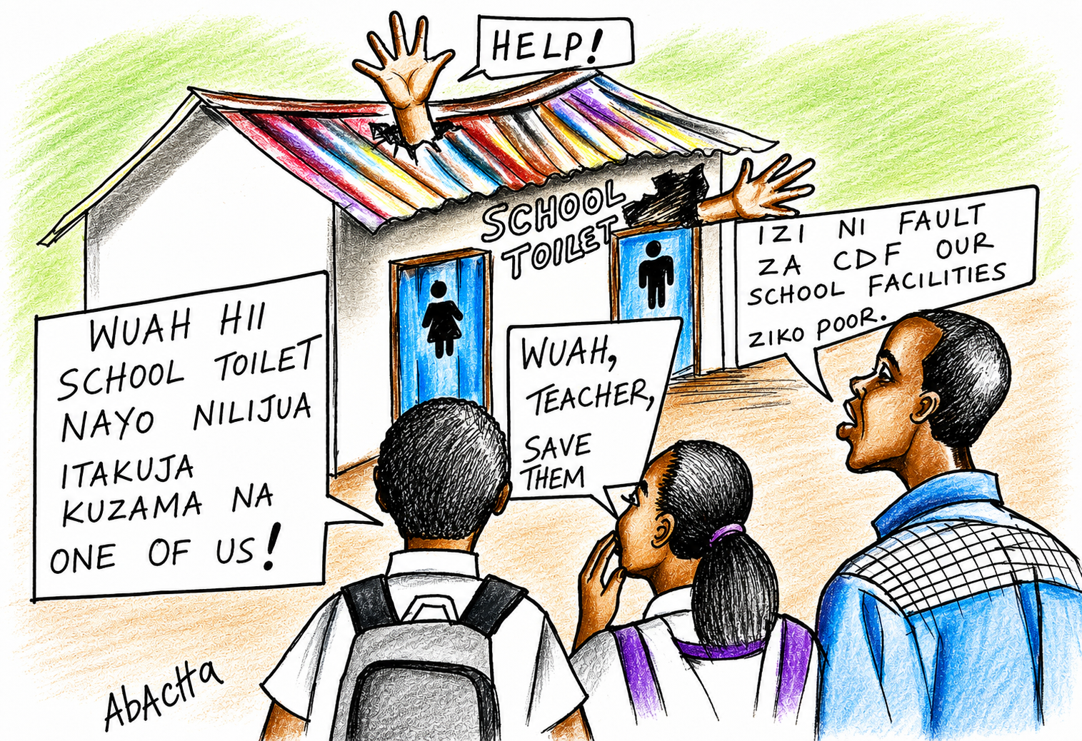 ABACHA MOVIN-UNSAFE AND NEGLECTED SCHOOL TOILET S